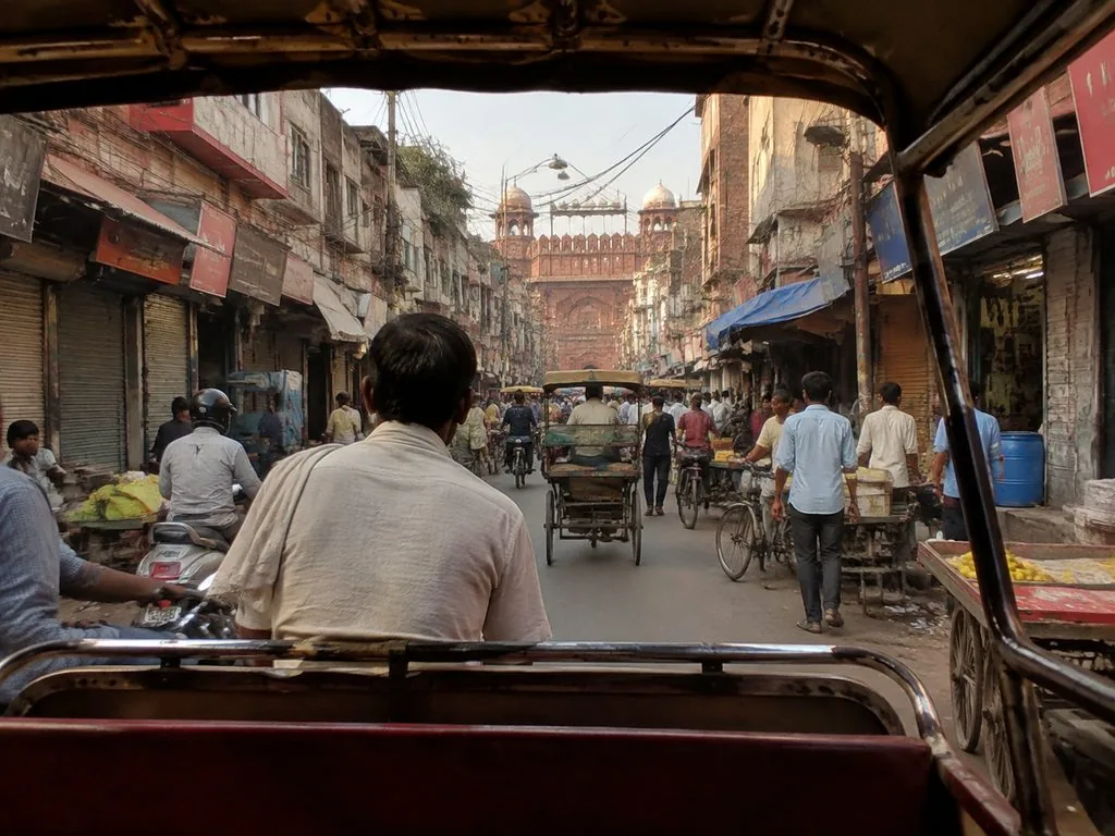 चांदनी चौक, लाल किले के सामने का बाज़ार